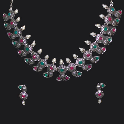 "1grm Fancy Necklace Set - MGR -1314 - Click here to View more details about this Product